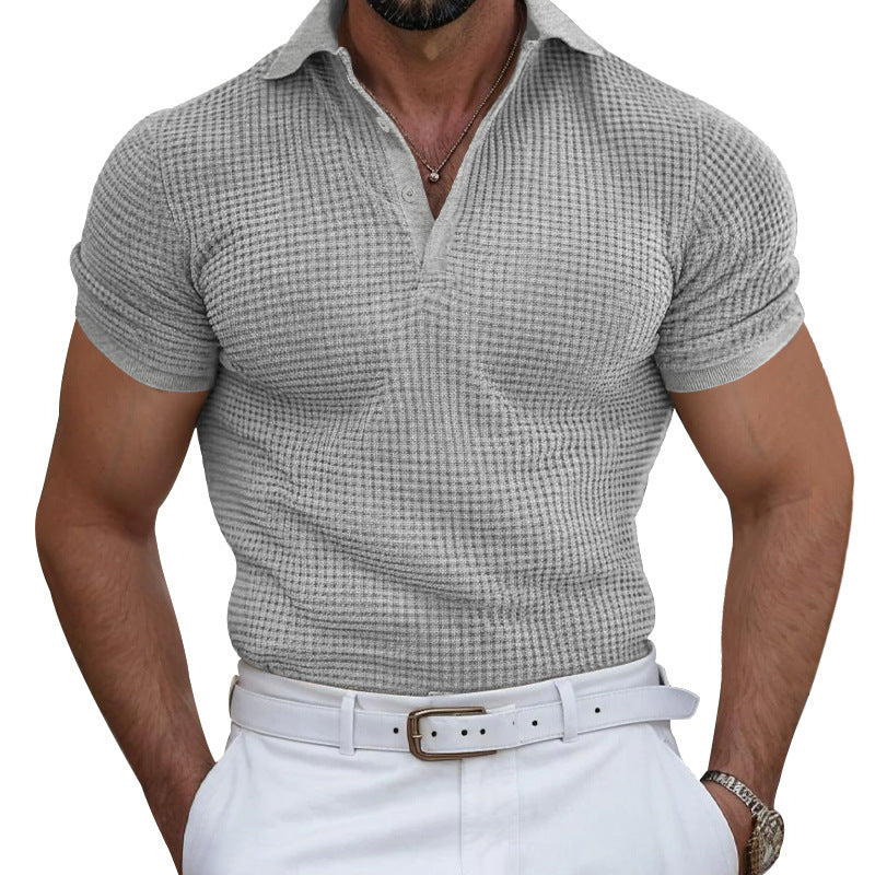 Herren Poloshirt mit strukturierter Oberfläche und atmungsaktiven Eigenschaften EB