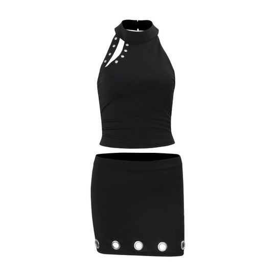 Damen Sportliches Haltertop mit modischen Details EB
