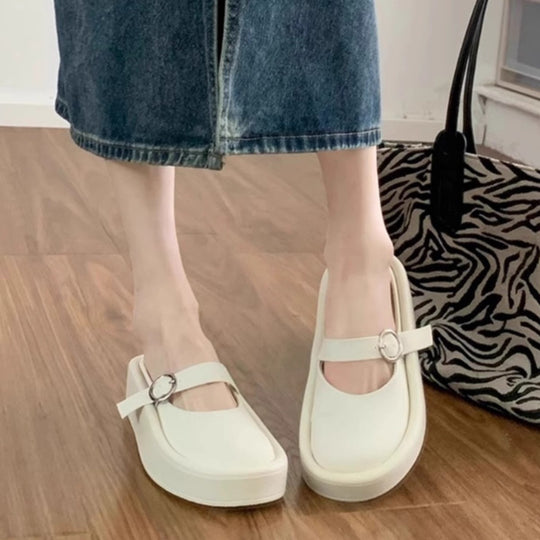 Damen Clogs mit eleganter Schnalle und bequemem Innenfutter EB