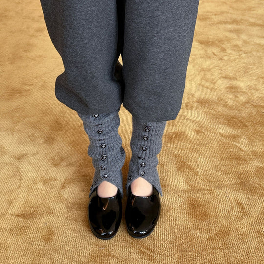 Damen Ballerinas aus hochwertigem Leder mit rutschfester Sohle EB