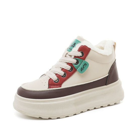 Damen High-Top Sneakers mit kuscheligem Innenfutter und rutschfester Sohle EB