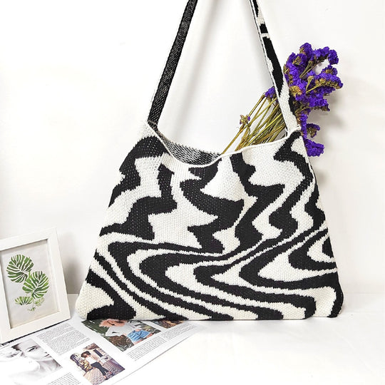 Damen Tasche mit geometrischem Muster EB