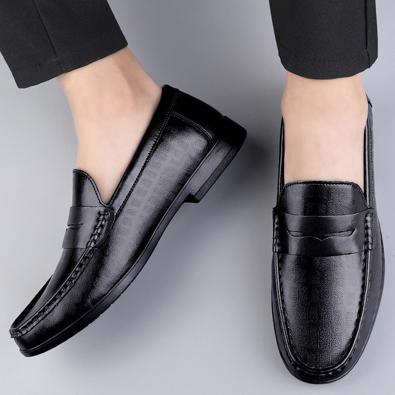 Herren Elegante Mokassins aus hochwertigem Leder mit rutschfester Sohle EB
