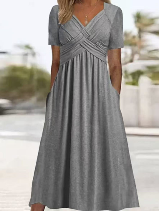 Damen lockeres Maxi-Kleid EB