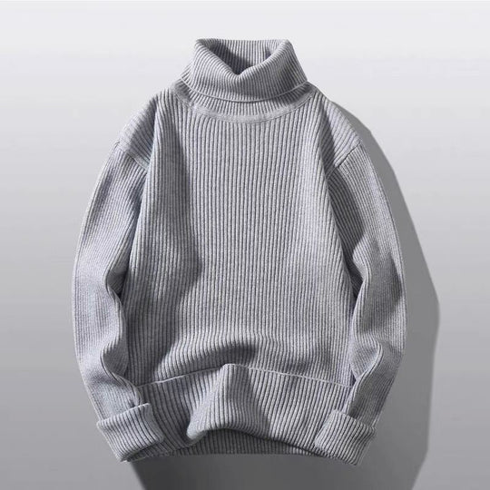 Damen modischer Rollkragenpullover aus weichem Strick EB