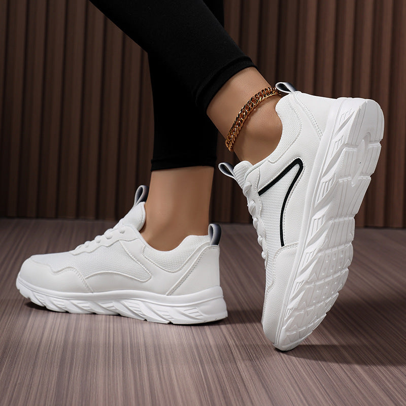 Damen Sportliche Sneakers mit atmungsaktiver Mesh-Oberfläche und stoßdämpfender Sohle EB