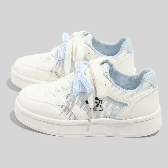 Damen Schnüre Sneakers aus atmungsaktivem Mesh mit einzigartigem Design EB
