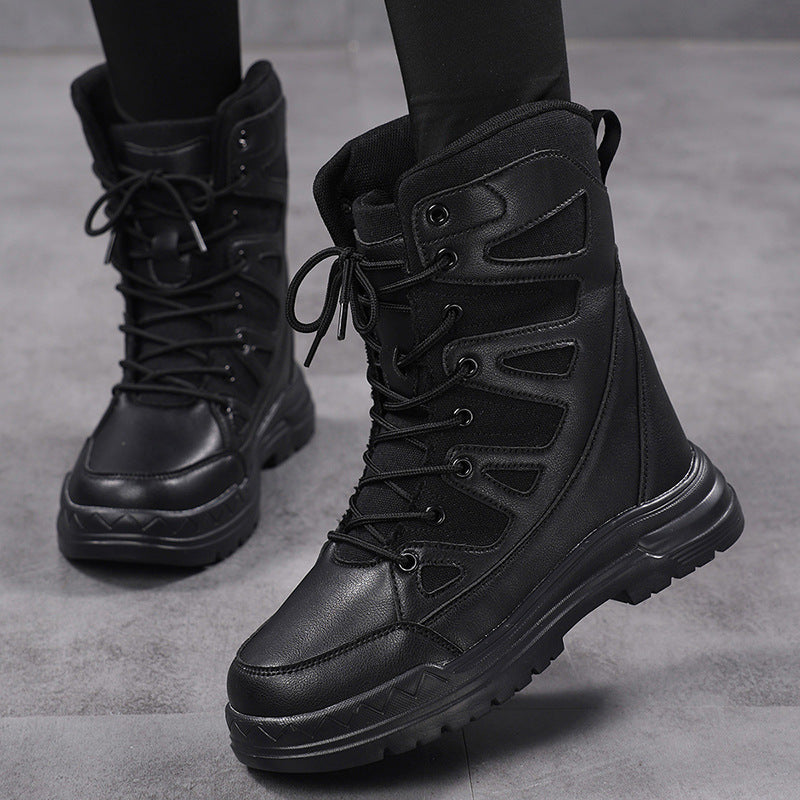 Damen Sportliche Winterstiefel mit hohem Schaft und rutschfester Sohle EB