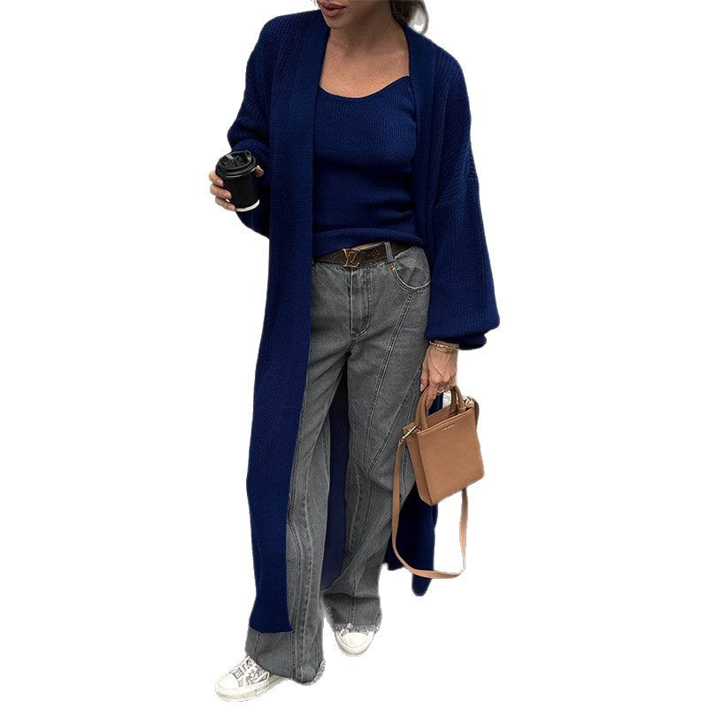 Damen lässiger Strickmantel EB