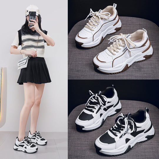Damen Sportliche Chunky Sneakers mit hochwertiger Verarbeitung und rutschfester Sohle EB