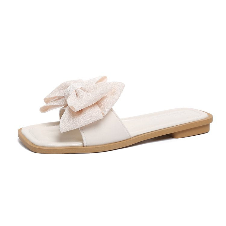 Damen Sandalen mit großen Schleifenakzenten EB