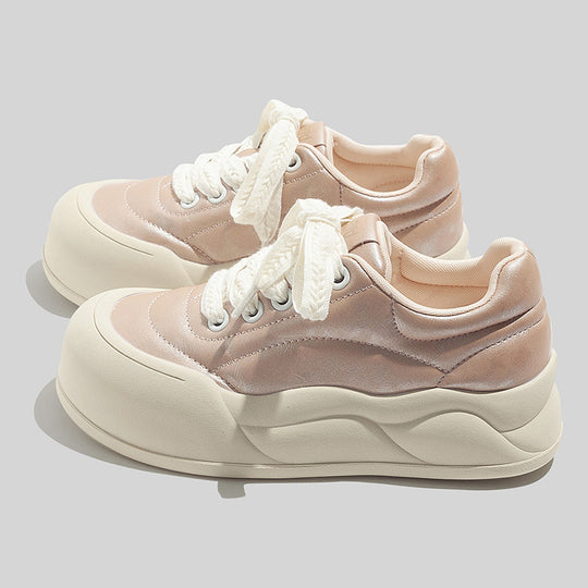 Damen Trendige Sneaker mit komfortabler Sohle und modischer Obermaterialkombination EB
