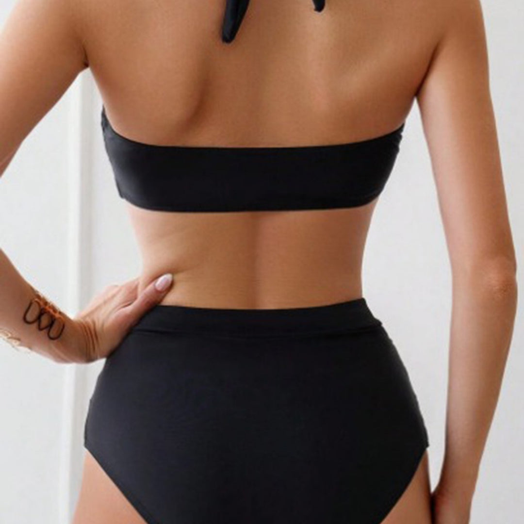 Damen Bikiniset mit eleganter Hochtaillierung und bequemen Trägern EB