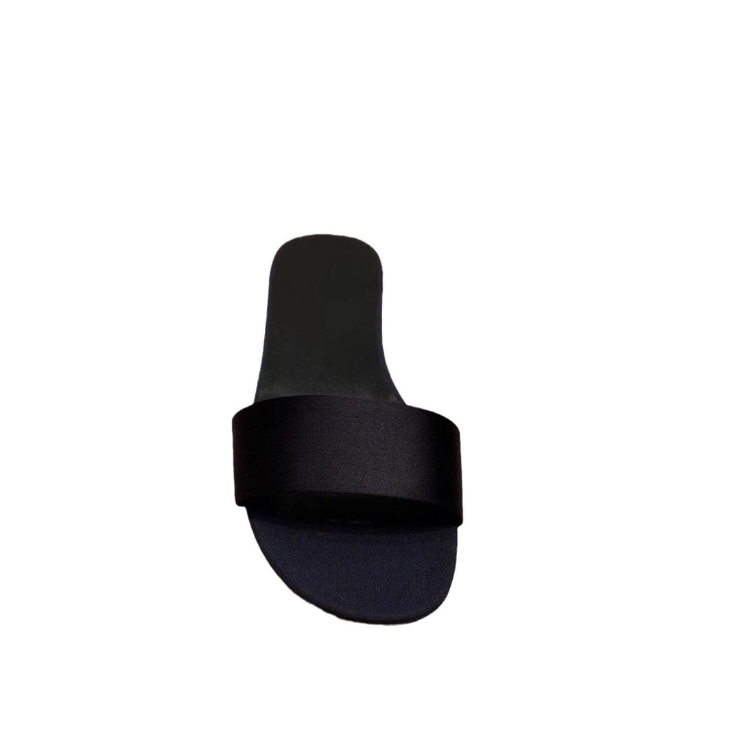 Damen modische Slipper mit breitem Riemen und komfortabler Innensohle EB