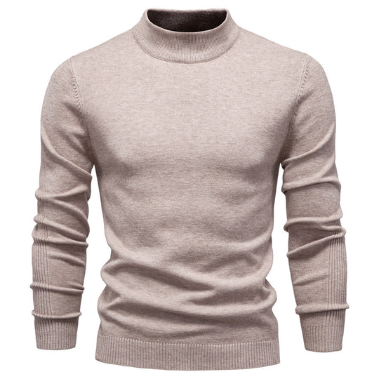 Herren Rollkragenpullover aus weichem Strickmaterial mit feiner Rippstruktur EB