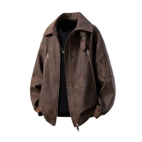 Herren Übergangsjacke mit innovativem Design und multifunktionalen Reißverschlusstaschen EB