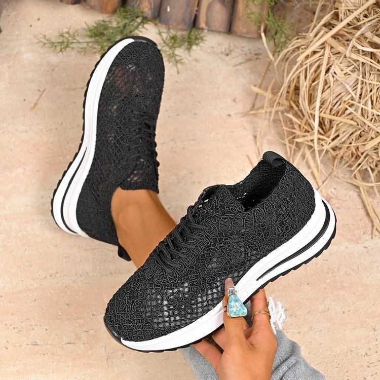 Damen Atmungsaktive Sneakers aus Netzmaterial EB