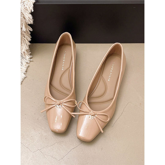Damen Slingback Ballerinas mit niedlichem Schleifendetail EB