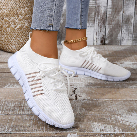 Damen Atmungsaktive Sneakers mit flexiblem Strickdesign EB
