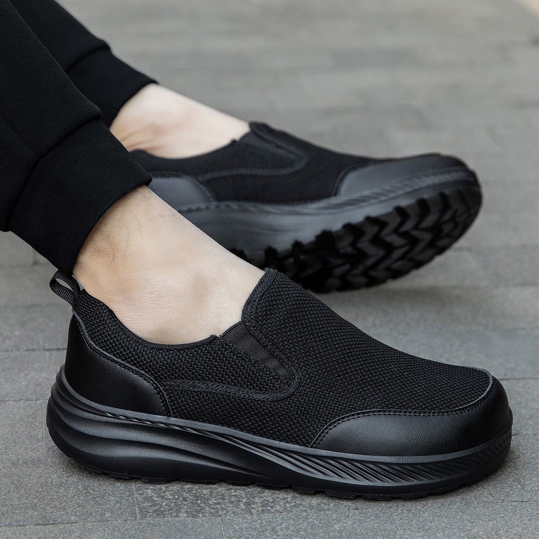 Damen Slip-On Freizeitsneaker mit atmungsaktiver Mesh-Oberfläche und rutschfester Sohle EB