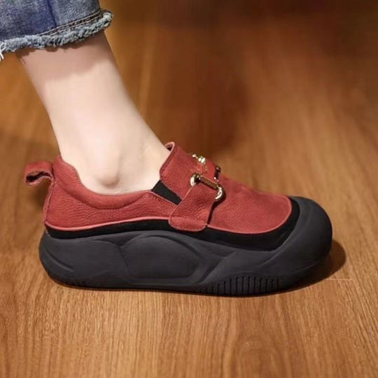 Damen modische Slipper mit innovativer Sohle und praktischem Riemen EB
