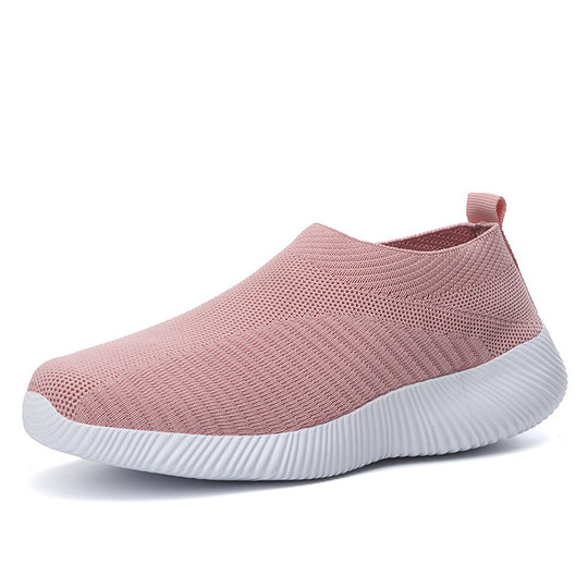 Damen Leichte und atmungsaktive Slip-On Sneakers mit flexiblem Sohlenprofil EB