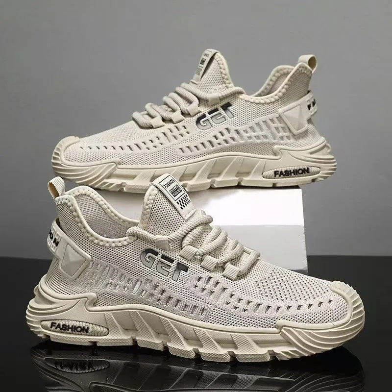 Damen Leichte Mesh-Sneaker mit dämpfender Laufsohle und modernem Design EB