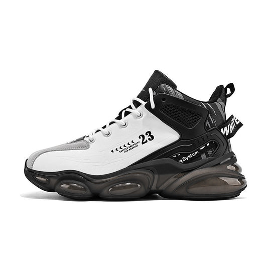 Unisex futuristische Plateau-Sneaker mit sichtbaren Luftkapseln, verstärkter Fersenzone und anatomischer Innensohle EB