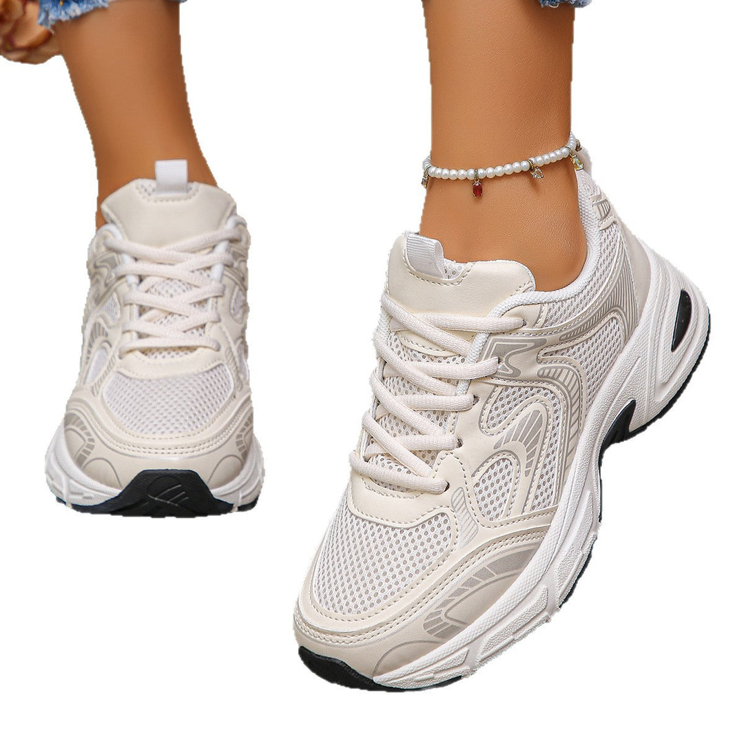 Damen Sportliche Sneakers mit atmungsaktivem Netzdesign und dämpfender Sohle EB