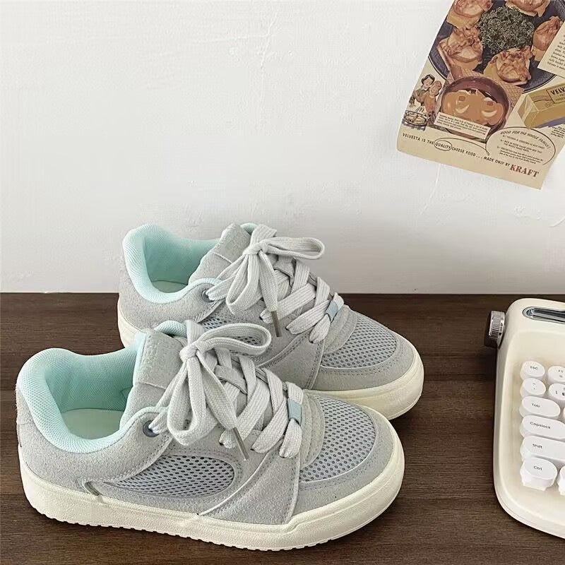 Damen Sneakers im urbanen Design mit atmungsaktiven Mesh-Einsätzen und bequemem Futter EB
