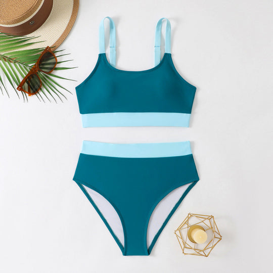 Damen Bikini-Set mit hohem Bund und sportlichem Schnitt EB