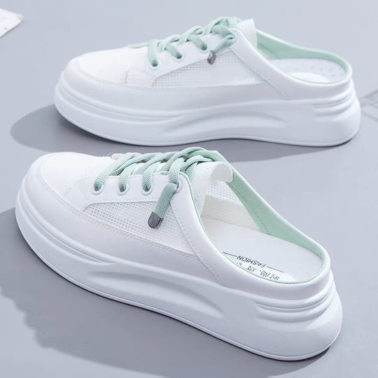 Damen Slip-On Sneakers mit atmungsaktiver Netzstruktur und dämpfender Laufsohle EB