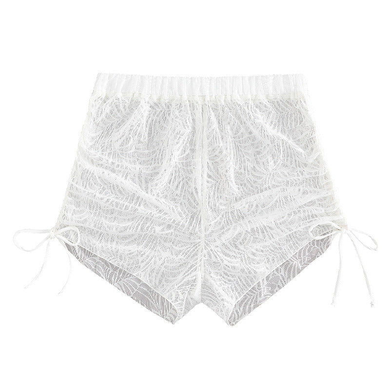 Damen Transparente Strandshorts EB