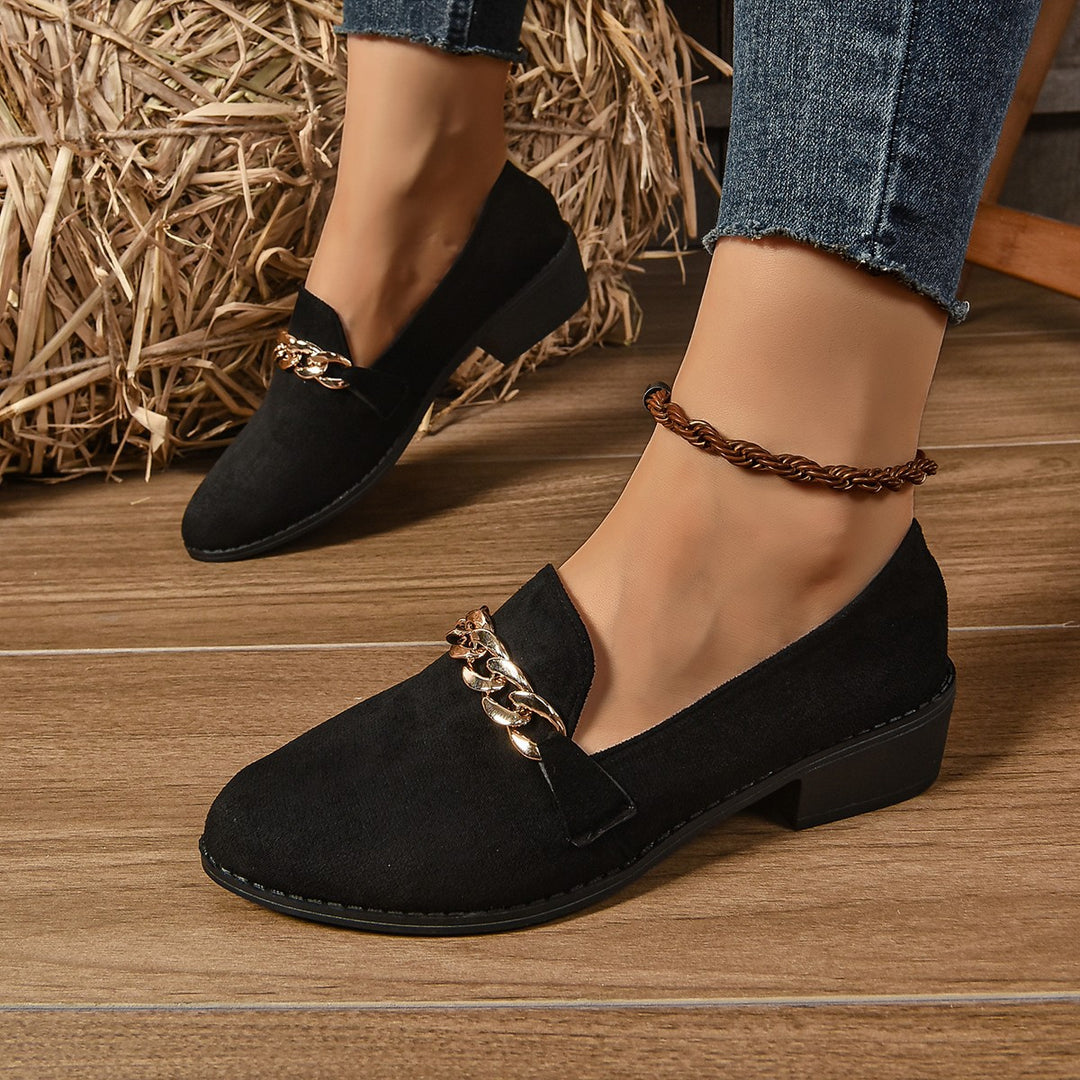 Damen elegante Ballerinas mit floralem Knoten-Design EB