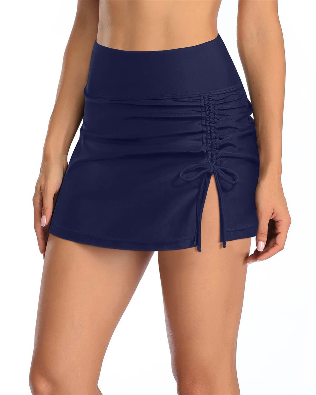 Damen Wickelrock mit seitlichem Raffungselement EB