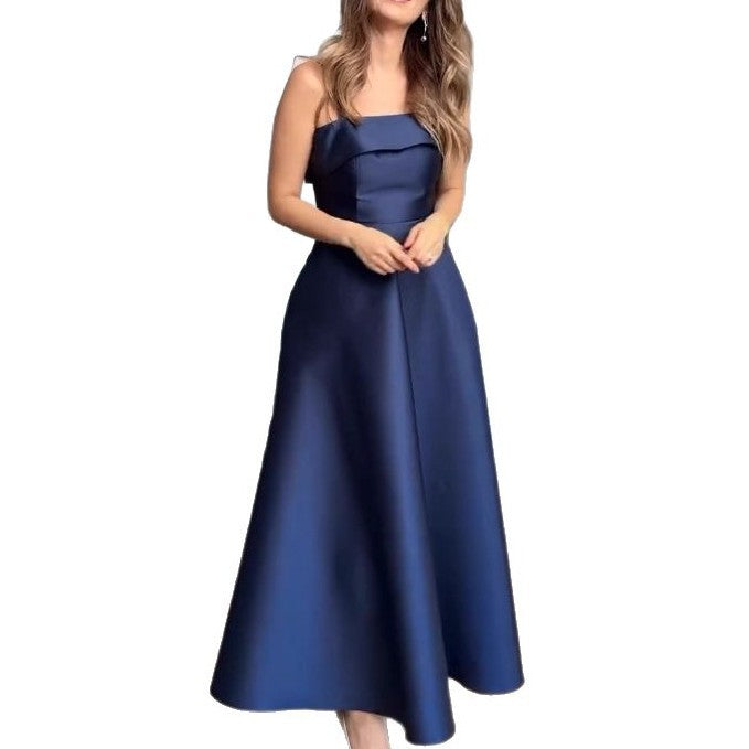 Damen Elegantes Abendkleid mit schulterfreiem Design und voluminösem Rock EB