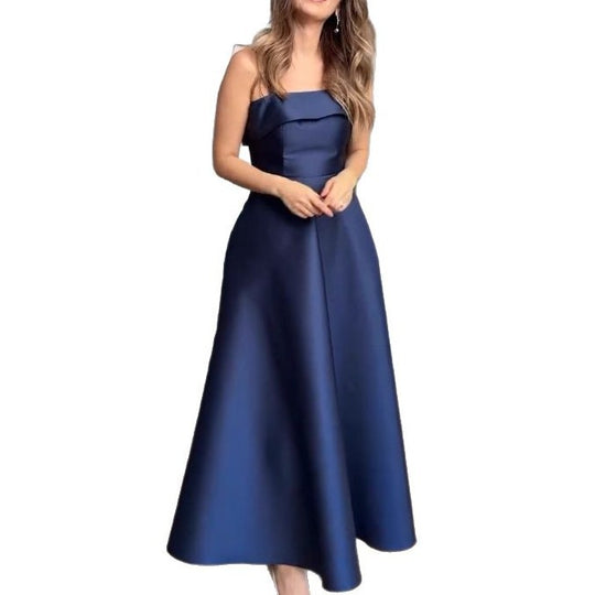Damen Elegantes Abendkleid mit schulterfreiem Design und voluminösem Rock EB