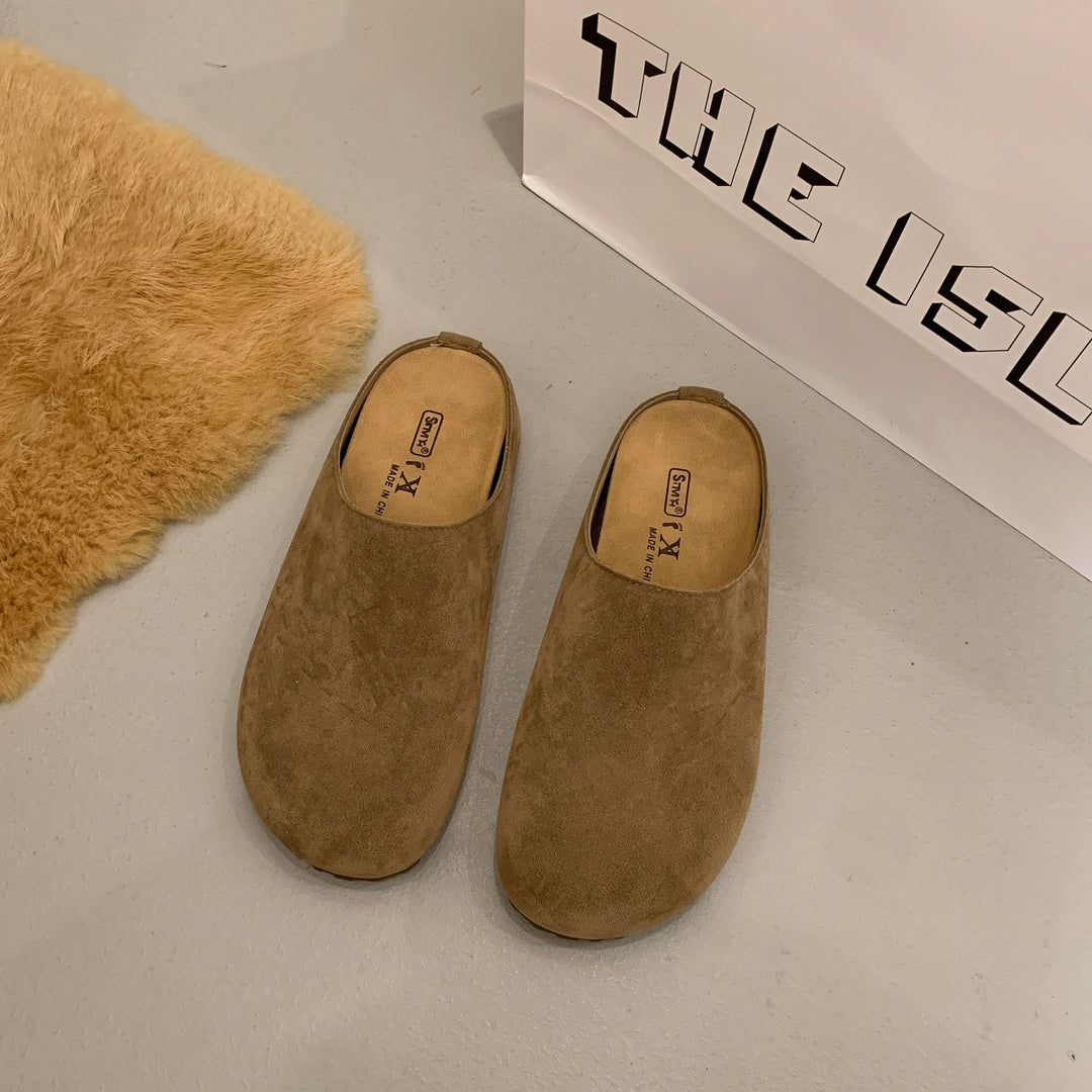Damen Clogs aus hochwertigem Wildleder mit ergonomischem Fußbett EB