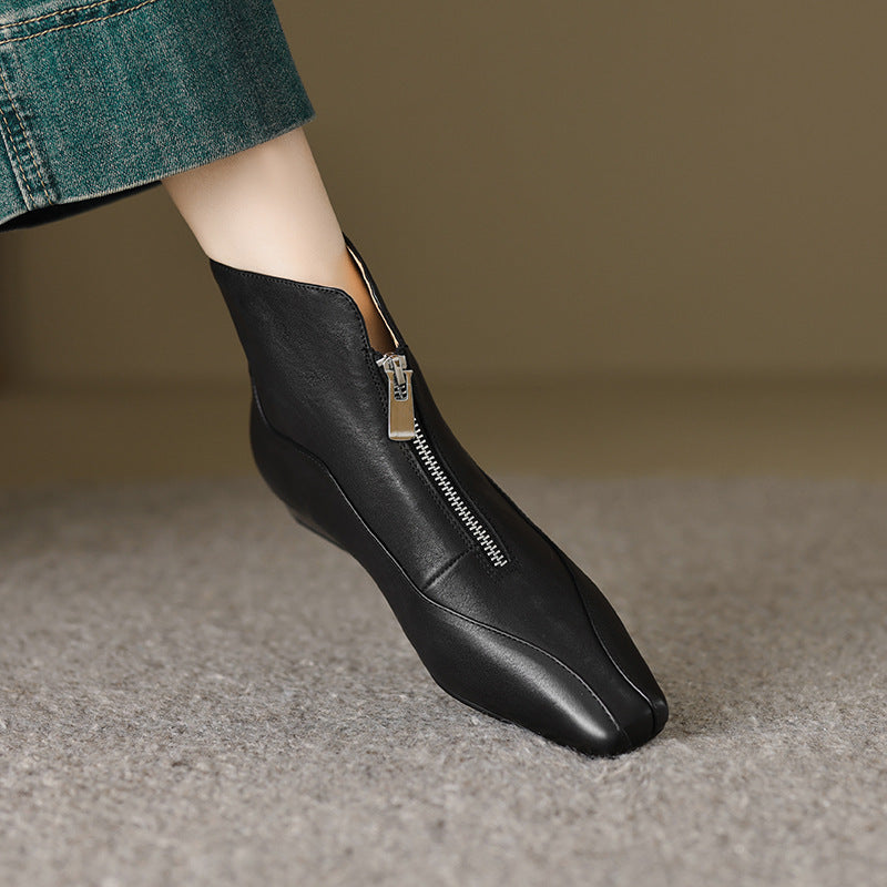 Damen Stiefeletten mit elegantem Reißverschluss und komfortablem Design EB