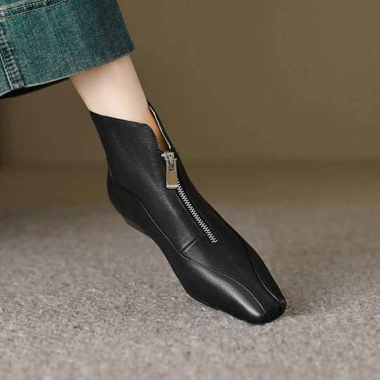 Damen Stiefeletten mit elegantem Reißverschluss und komfortablem Design EB