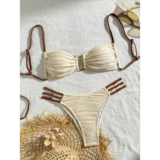 Damen Push-Up-Bikini mit Raffungen EB