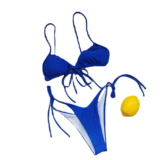 Damen Triangel-Bikini mit regulierbaren Bindebändern EB