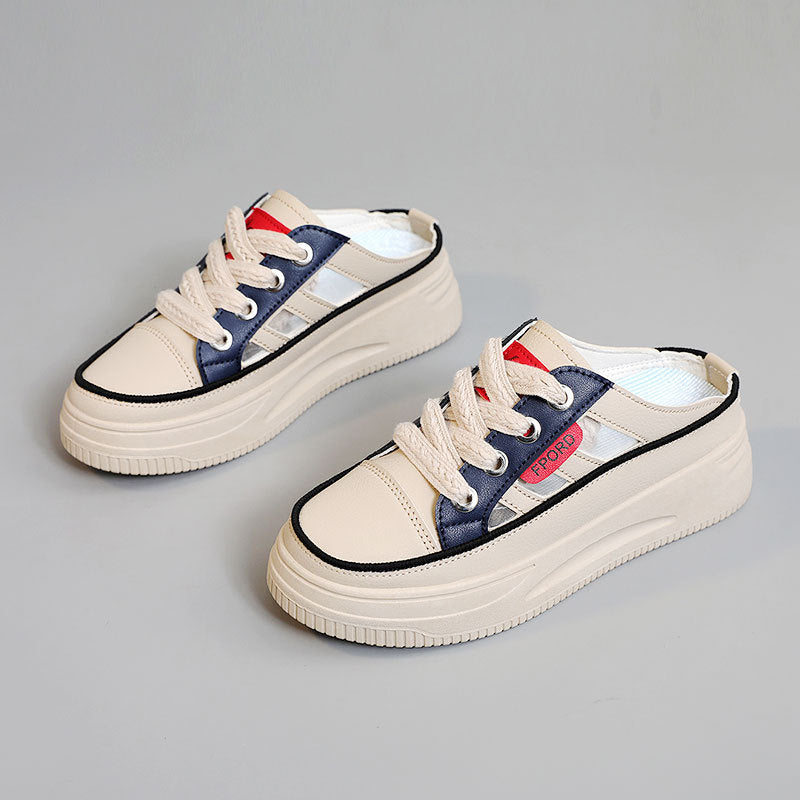 Damen Slip-On Sneakers mit atmungsaktivem Mesh und rutschfester Sohle EB