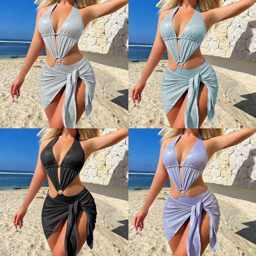 Damen Glamouröser Bikini mit einzigartigem Schnitt und verspielten Details EB