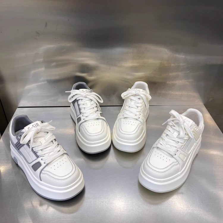 Damen Plattform-Sneaker mit modischem Design und bequemer Dämpfung EB