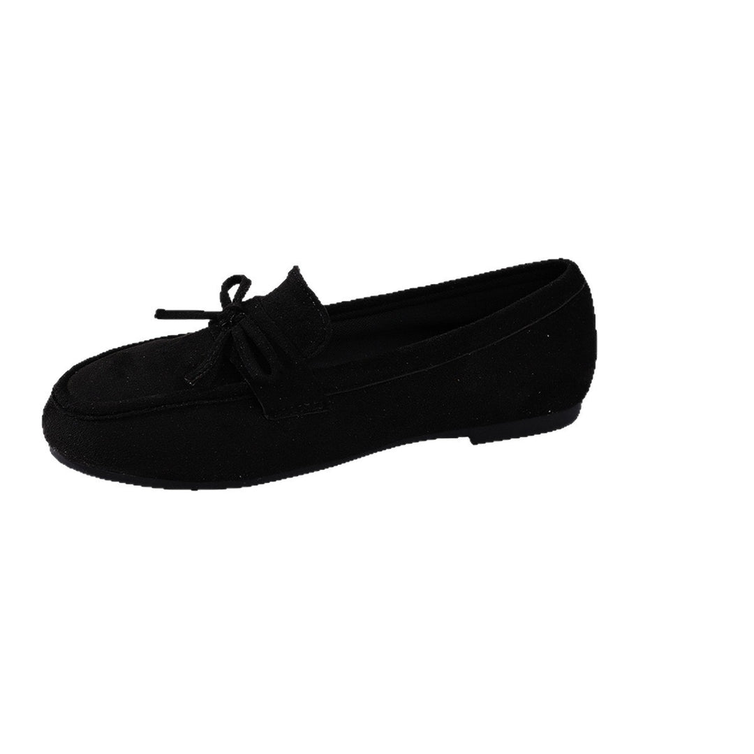 Damen elegante Mokassins mit modischer Schleifenapplikation EB