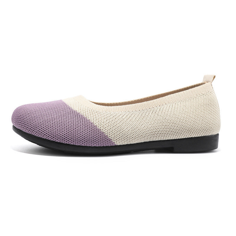 Damen Komfortable Ballerinas mit atmungsaktivem Obermaterial EB