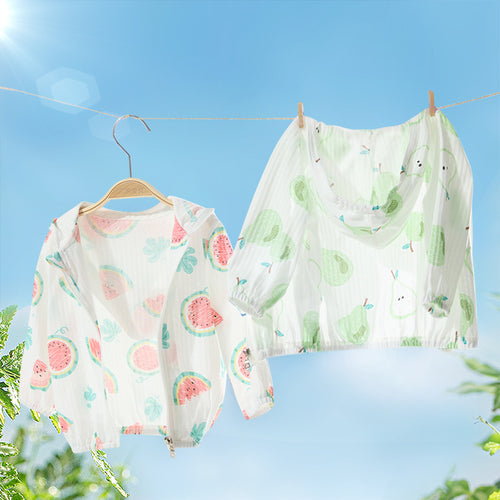 Unisex nan leichtgewicht Musselin Kapuzenjacke für Babys mit elastischen Bündchen EB