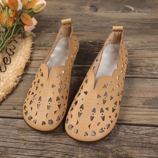 Damen Ballerinas mit durchbrochenem Design EB