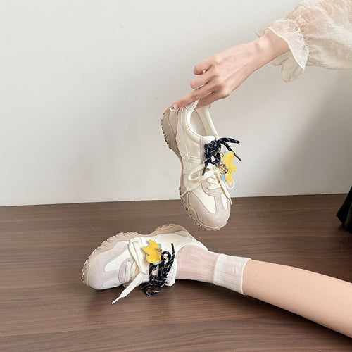 Damen sportliche Lauf-Sneaker mit atmungsaktivem Mesh-Obermaterial und rutschfester Sohle EB